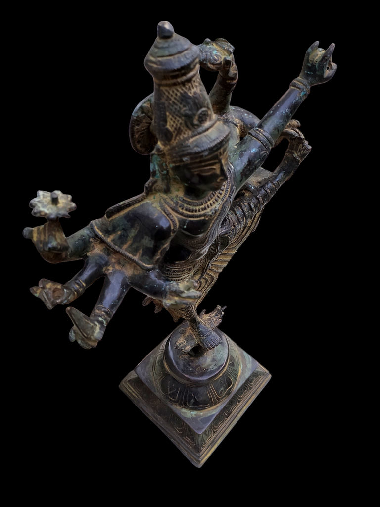 Magnificent Brass Sculpture of Lord Shiva As Dancing Natraja. Height 42 cm x Width 22 cm