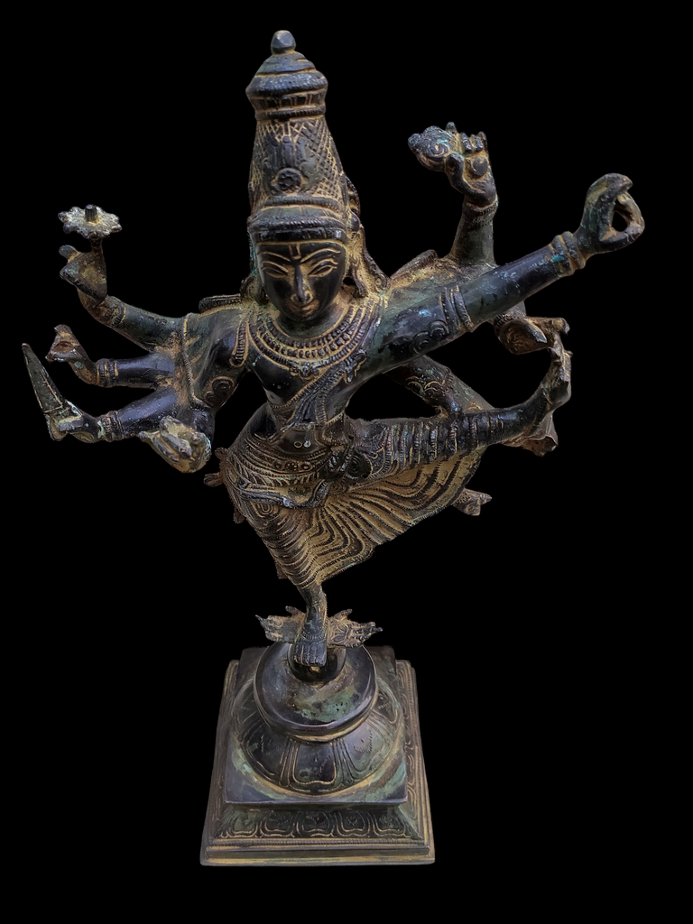 Magnificent Brass Sculpture of Lord Shiva As Dancing Natraja. Height 42 cm x Width 22 cm