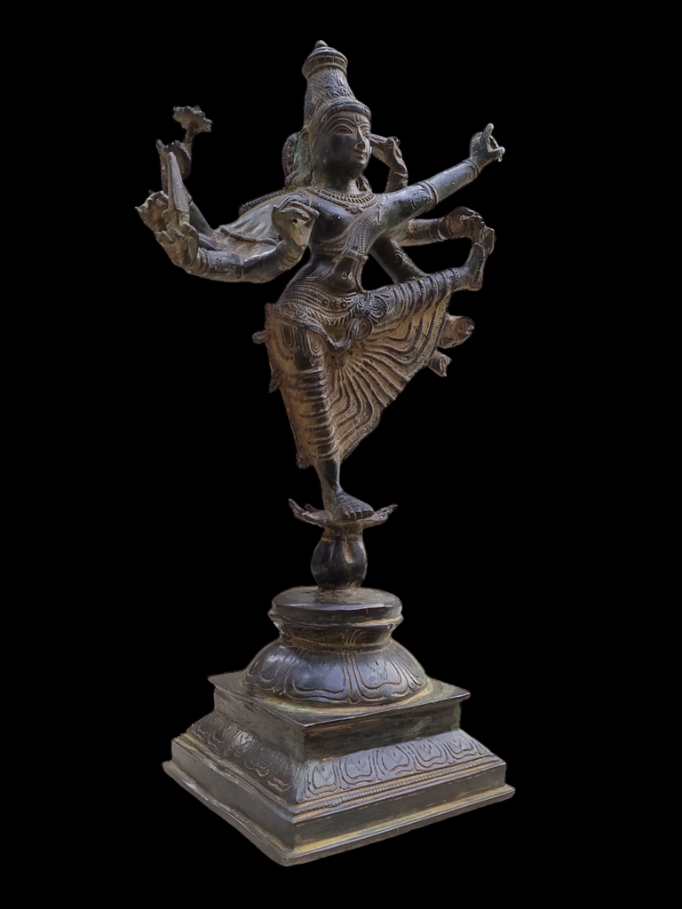 Magnificent Brass Sculpture of Lord Shiva As Dancing Natraja. Height 42 cm x Width 22 cm