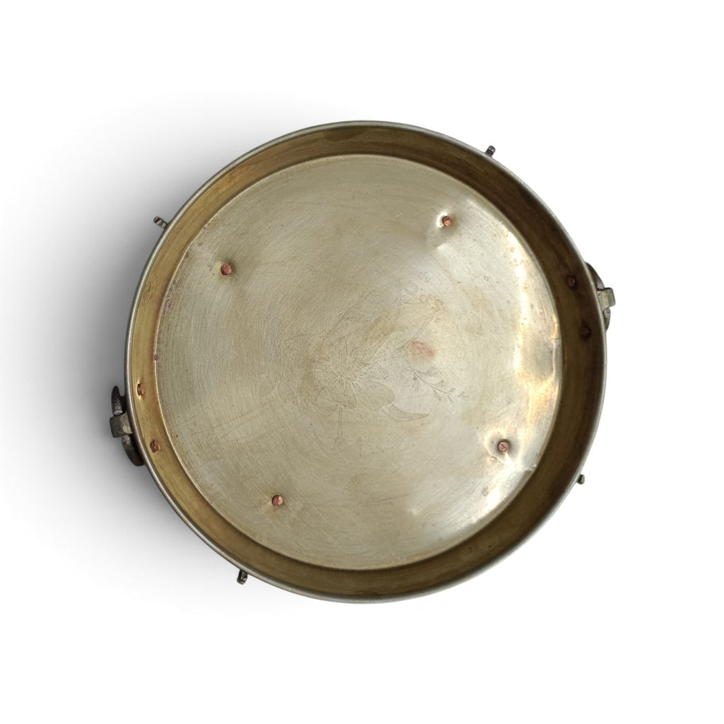 Brass Thaali Crafted With 4 Peacock shaped Legs - Diameter 28 cm x Height 9 cm