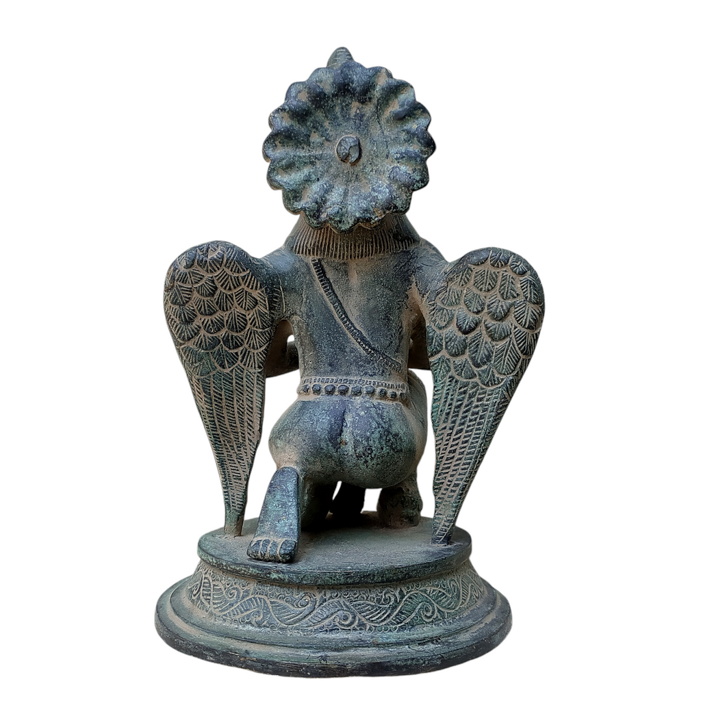 Garuda - Hindu Demigod & Mount Of Lord Vishnu . Height 23 cm x Width 14.5 cm