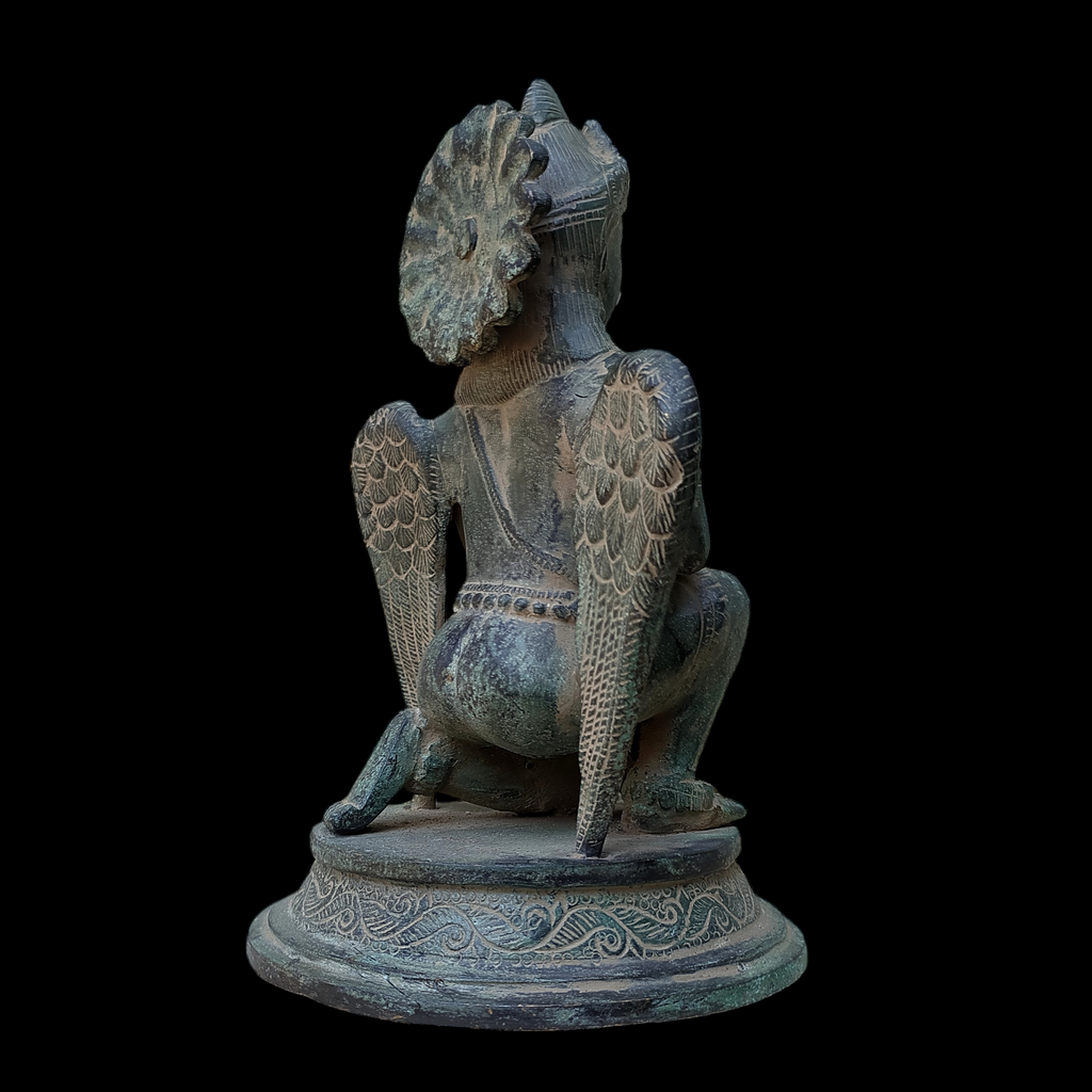 Garuda - Hindu Demigod & Mount Of Lord Vishnu . Height 23 cm x Width 14.5 cm