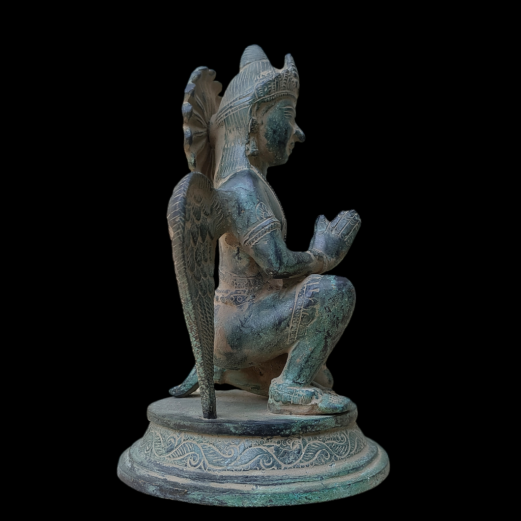 Garuda - Hindu Demigod & Mount Of Lord Vishnu . Height 23 cm x Width 14.5 cm