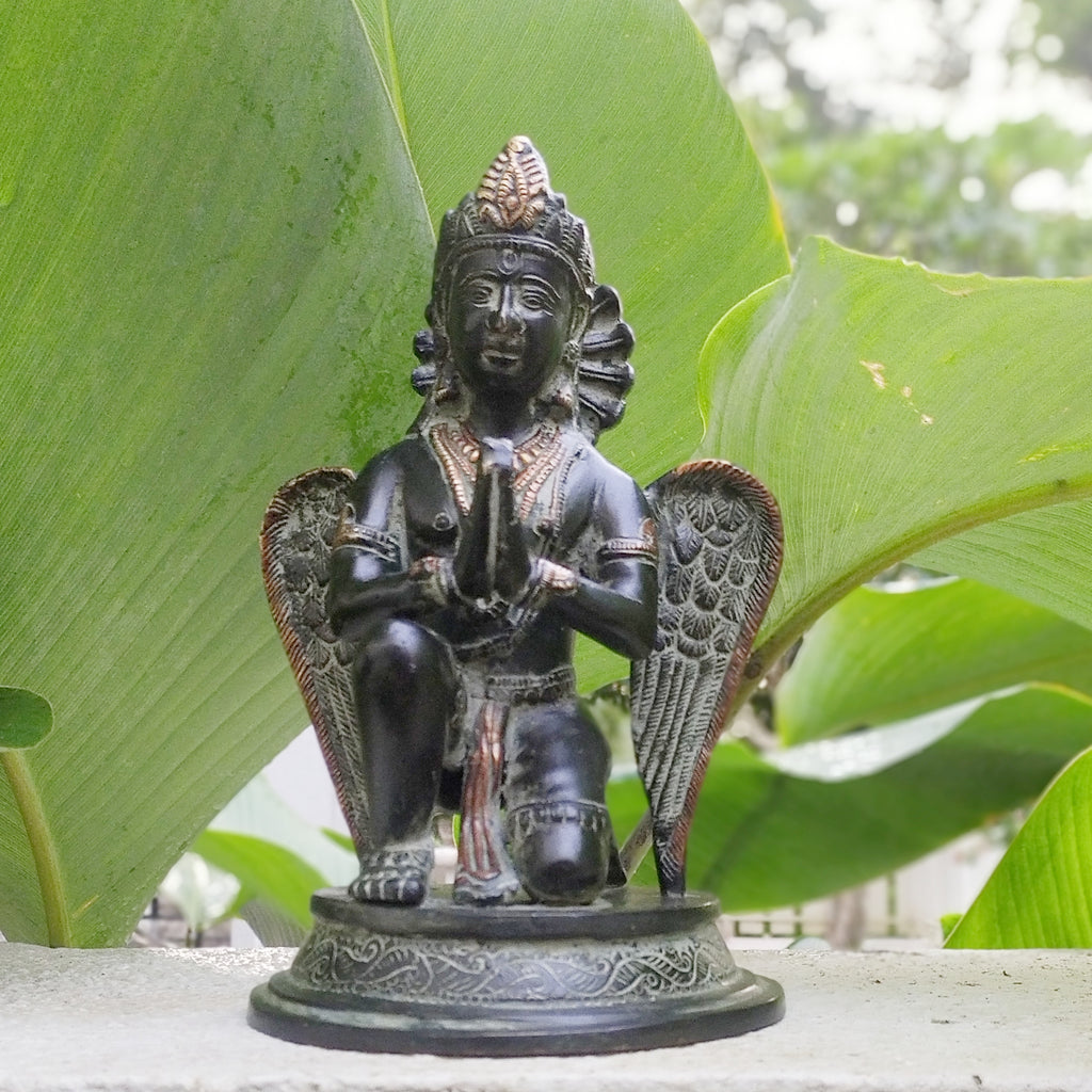 Garuda - Hindu Demigod & Mount Of Lord Vishnu . Height 23 cm x Width 14.5 cm