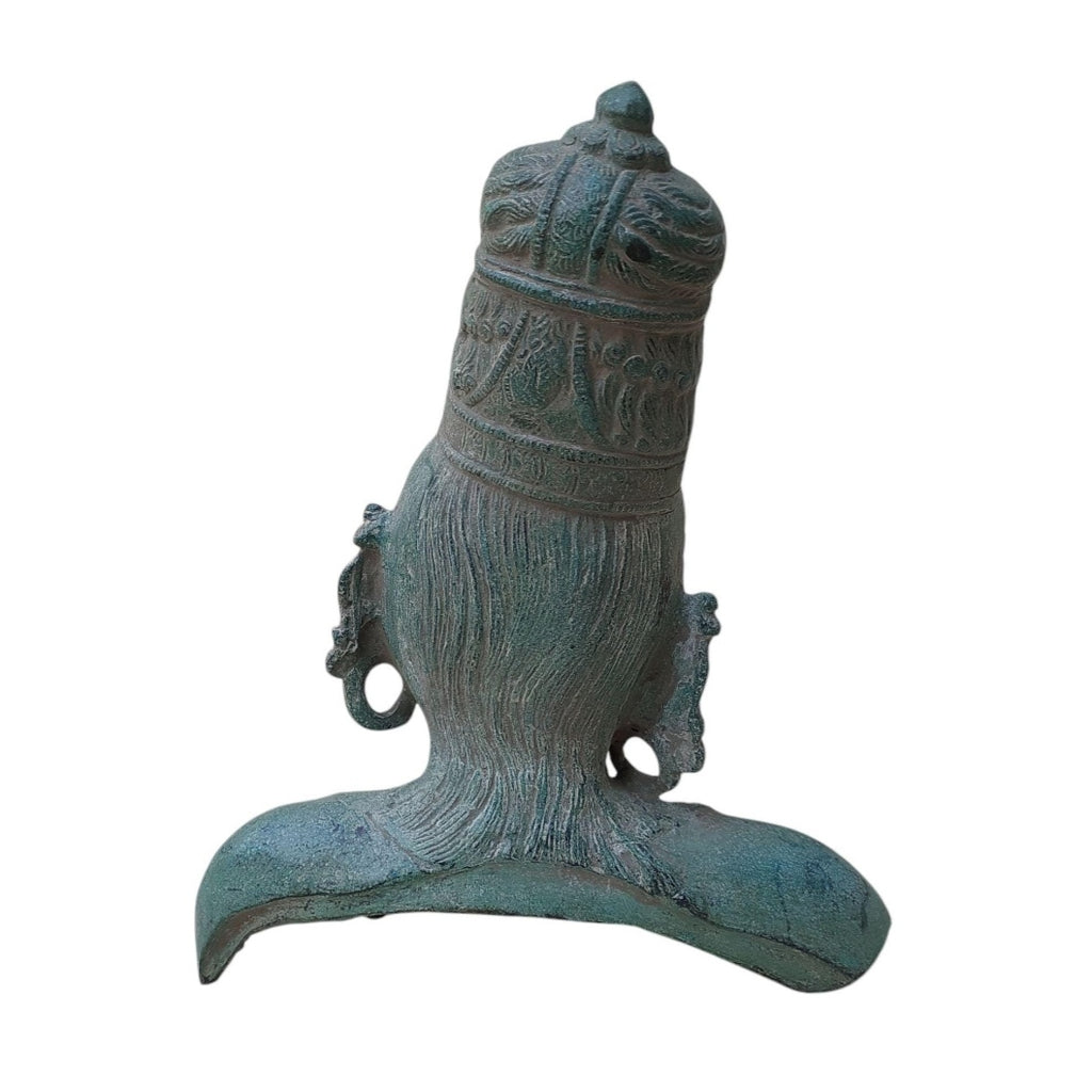 Magnificent Brass Bust Of Parvati - Indian Goddess of Fertility, Love & Devotion. Height 31 cm x Width 24 cm