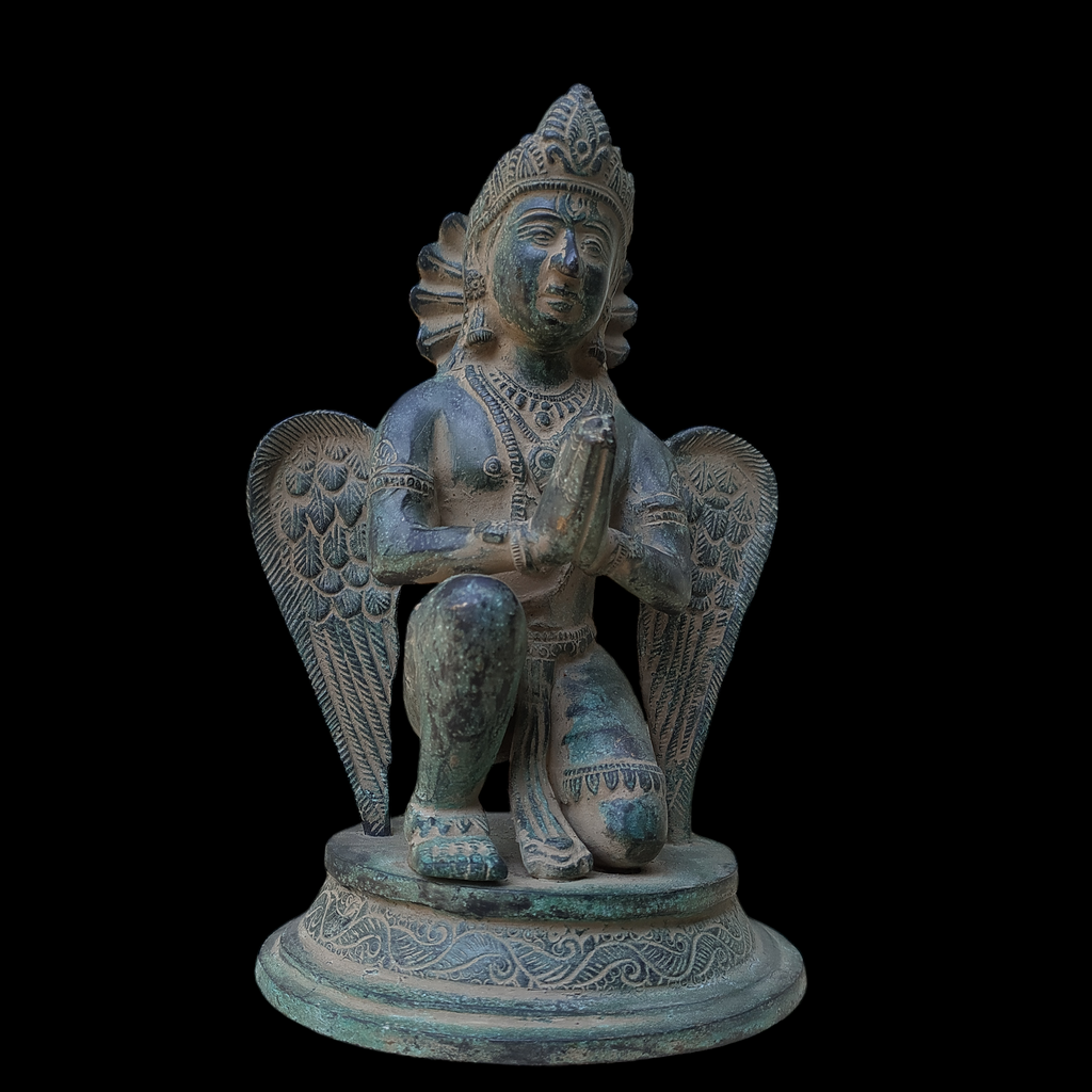 Garuda - Hindu Demigod & Mount Of Lord Vishnu . Height 23 cm x Width 14.5 cm