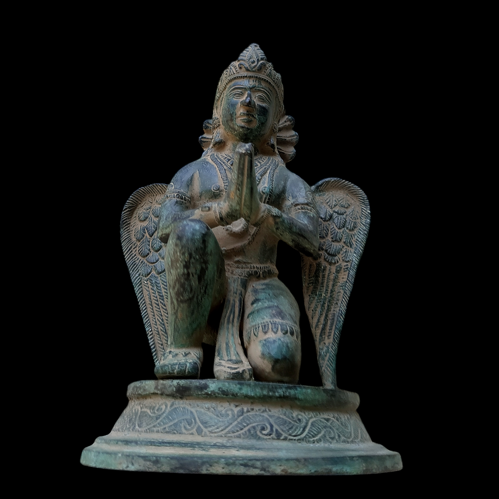 Garuda - Hindu Demigod & Mount Of Lord Vishnu . Height 23 cm x Width 14.5 cm