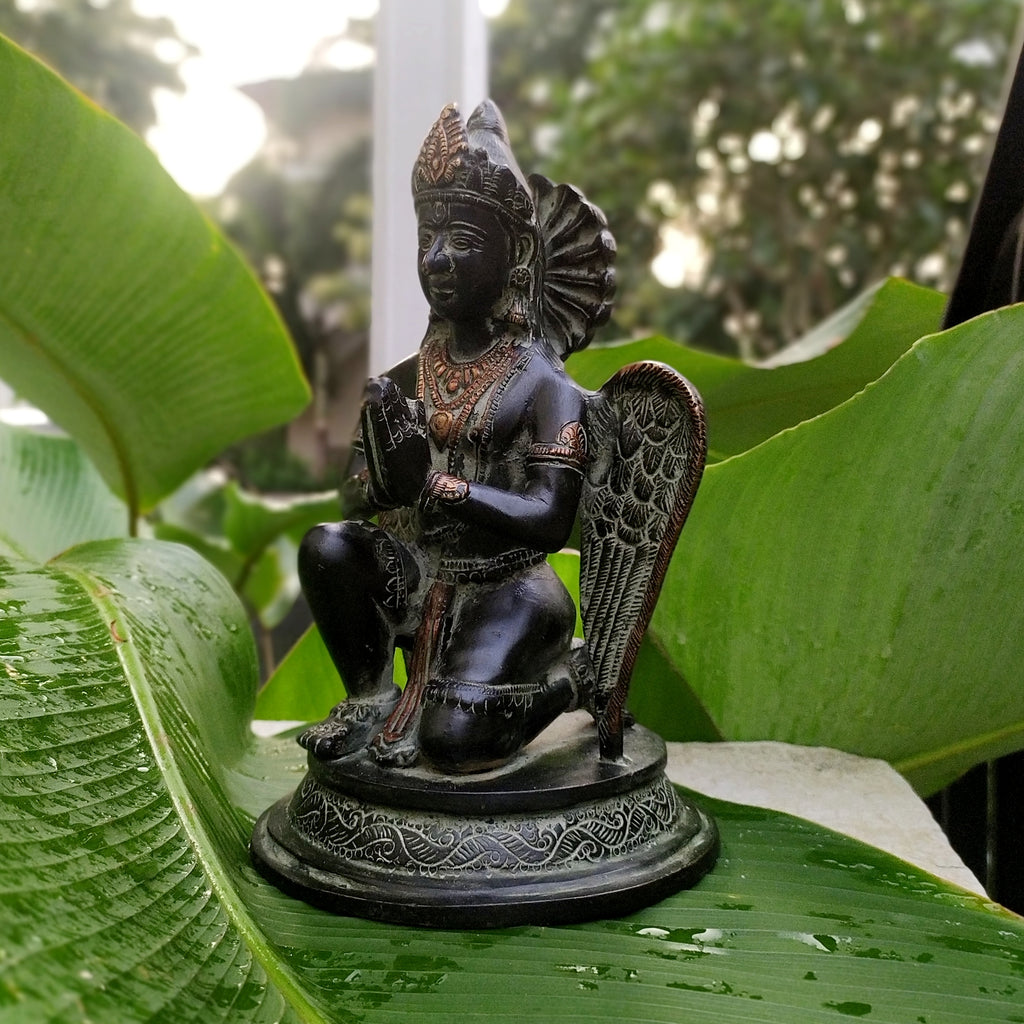 Garuda - Hindu Demigod & Mount Of Lord Vishnu . Height 23 cm x Width 14.5 cm