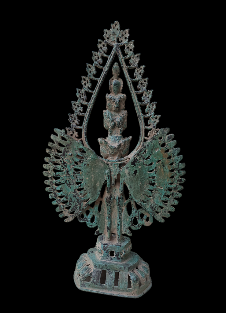 Vintage Statue Of Buddhist God - Avalokiteshvara. Height 49 cm x Width 30 cm.