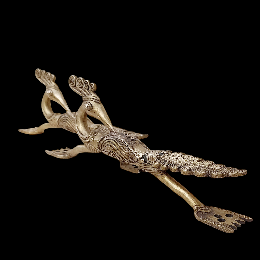 Exquisite Brass Peacock Design Door Handles – A Symbol of Elegance. Length 31 cm