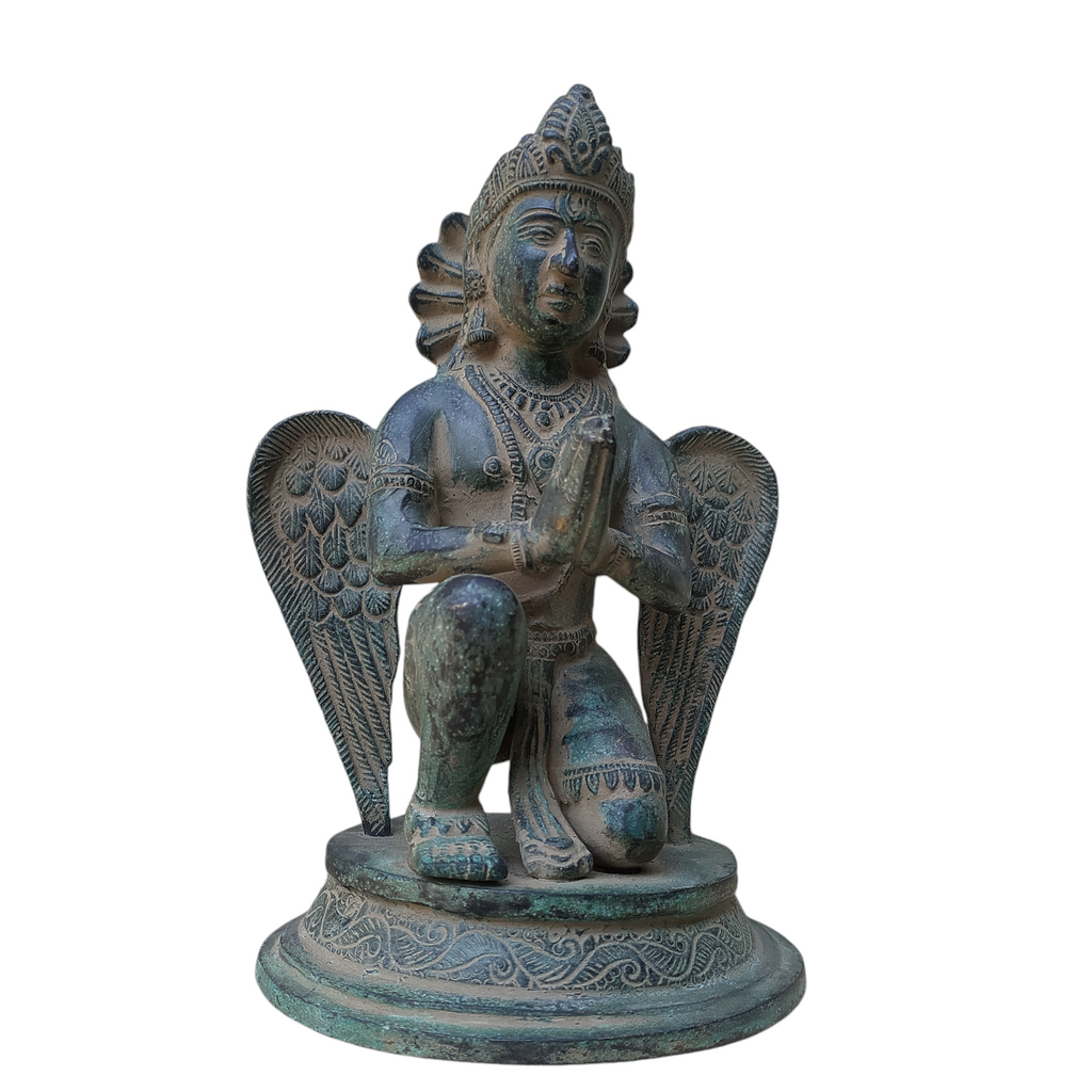 Garuda - Hindu Demigod & Mount Of Lord Vishnu . Height 23 cm x Width 14.5 cm