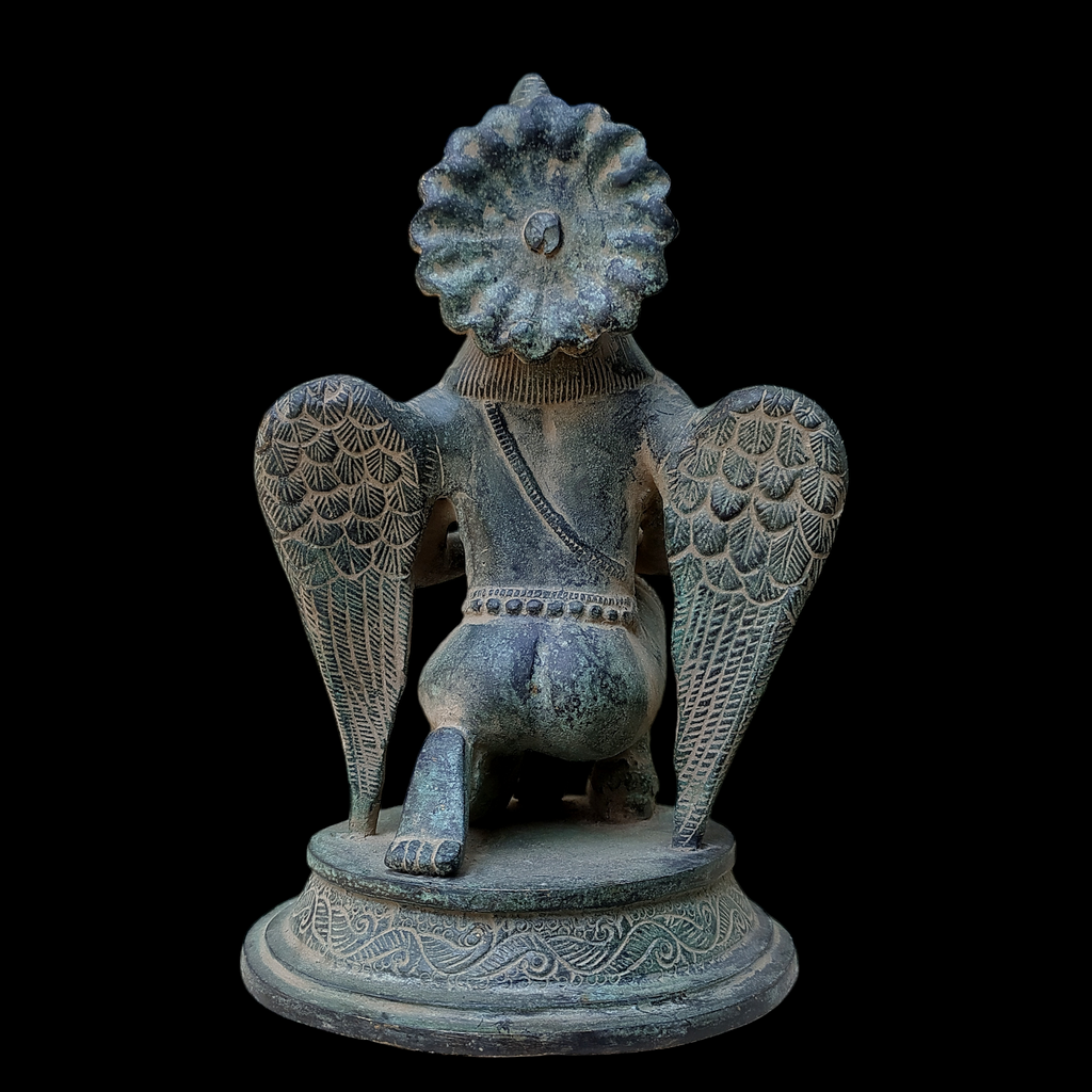 Garuda - Hindu Demigod & Mount Of Lord Vishnu . Height 23 cm x Width 14.5 cm