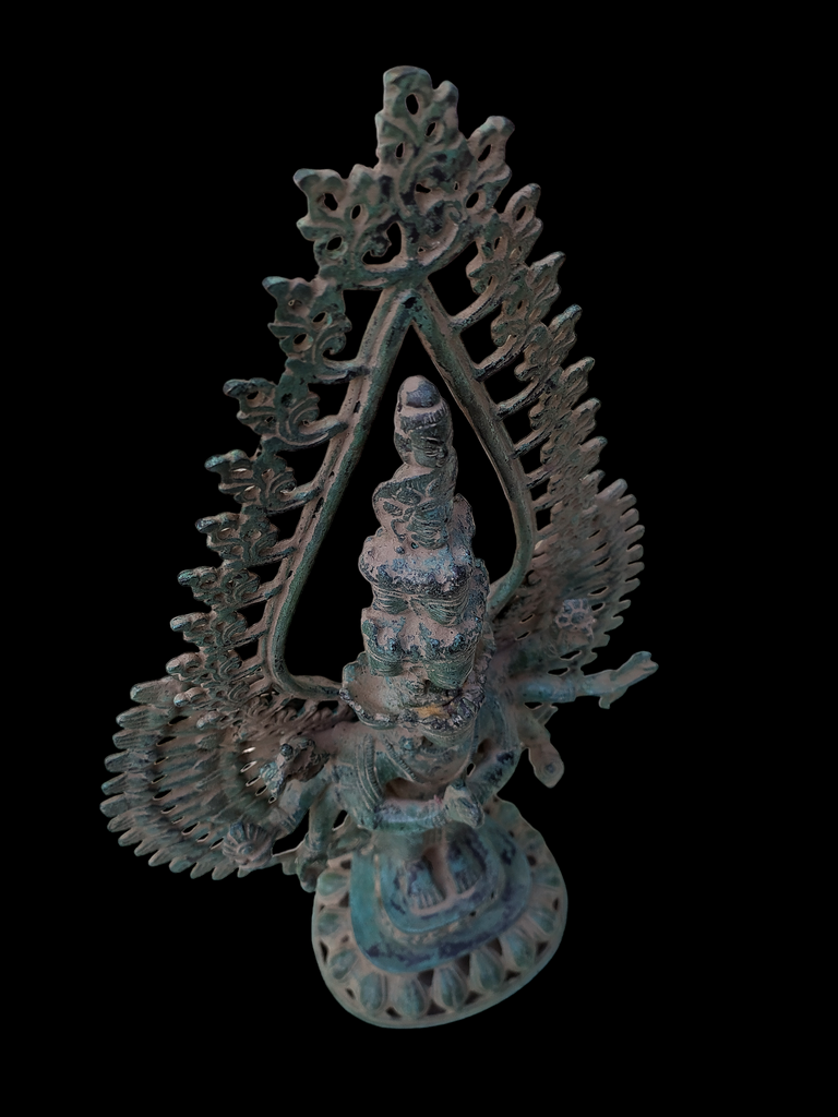 Vintage Statue Of Buddhist God - Avalokiteshvara. Height 49 cm x Width 30 cm.