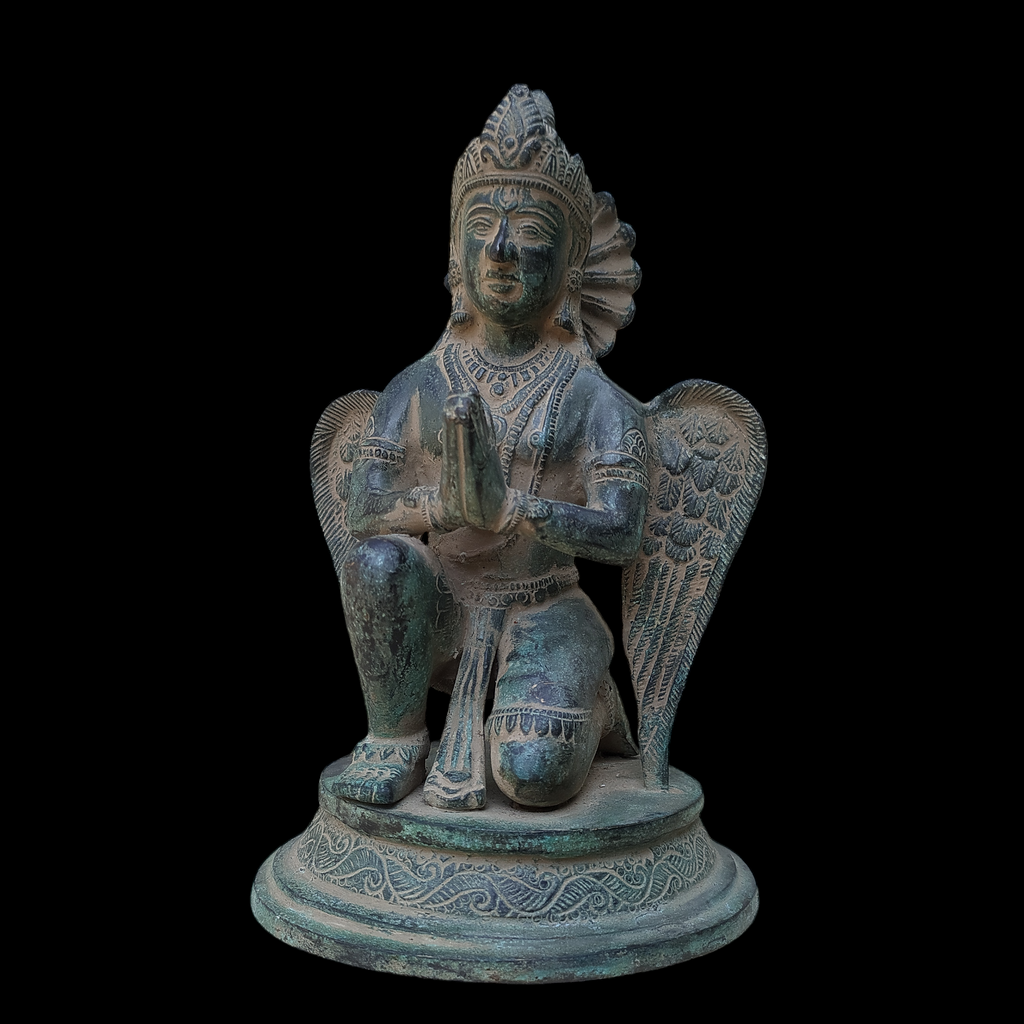 Garuda - Hindu Demigod & Mount Of Lord Vishnu . Height 23 cm x Width 14.5 cm