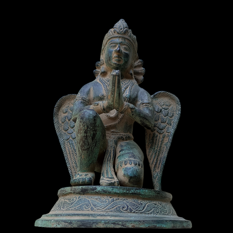 Garuda - Hindu Demigod & Mount Of Lord Vishnu . Height 23 cm x Width 14.5 cm