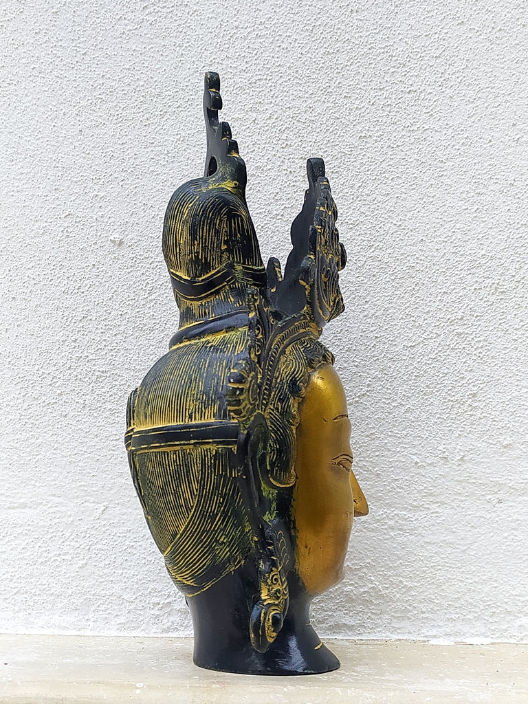 Brass Sculpture of Tara -Female Buddha & Goddess of Universal Compassion, Ht 30 cm x W 18 cm